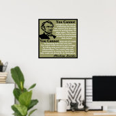 Lincoln: Hilf dir selbst! Poster (Heimbüro)