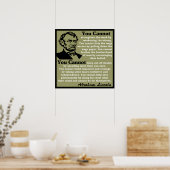 Lincoln: Hilf dir selbst! Poster (Küche)