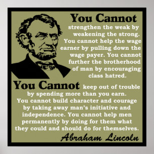 Lincoln: Hilf dir selbst! Poster