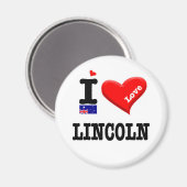 LINCOLN - I-Liebe Magnet (Vorderseite/Rückseite)