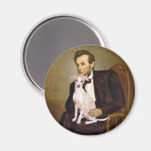 Lincoln - Italienischer Windhund 5 Magnet (Vorderseite/Rückseite)