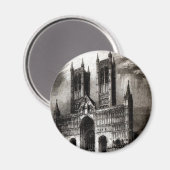 Lincoln-Kathedrale Magnet (Vorderseite/Rückseite)
