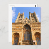Lincoln-Kathedrale Postkarte (Vorne/Hinten)