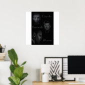 Lincoln, Kennedy, Obama Poster (Heimbüro)