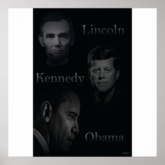 Lincoln, Kennedy, Obama Poster (Vorne)