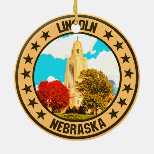 Lincoln Keramik Ornament (Hinten)