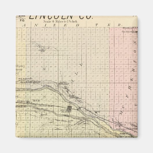 Lincoln Landkreis, Nebraska Magnet (Vorne)