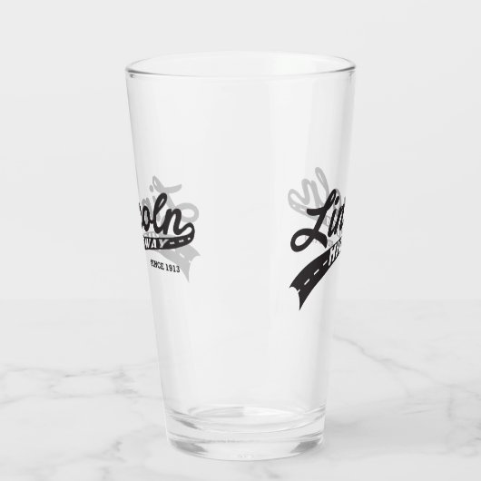 Lincoln-Landstraßen-Glas-Trommel Glas (Links)