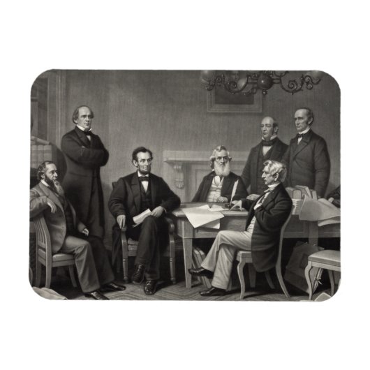 Lincoln liest die Emanzipationsproklamation Magnet (Horizontal)