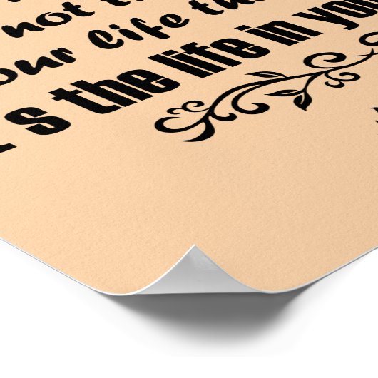 Lincoln Life Zitat Poster (Ecke)