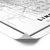 Lincoln Map Poster (Ecke)