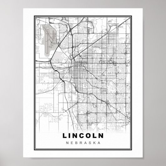 Lincoln Map Poster (Vorne)