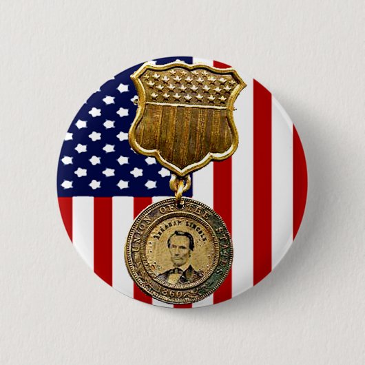 Lincoln-Medaille - Knopf Button (Vorderseite)