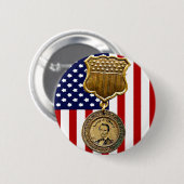 Lincoln-Medaille - Knopf Button (Vorne & Hinten)