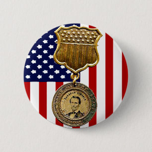 Lincoln-Medaille - Knopf Button