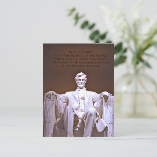 Lincoln Memorial #1 Postkarte (Stehend Vorderseite)