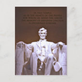 Lincoln Memorial #1 Postkarte (Vorderseite)