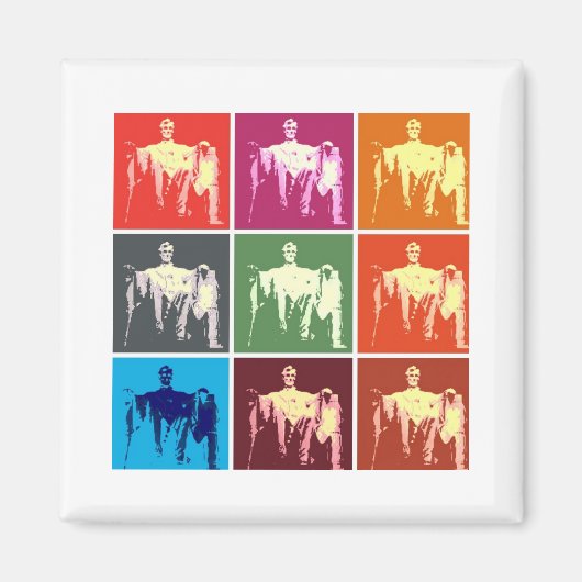 Lincoln Memorial Abstrakt Magnet (Vorne)