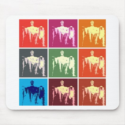 Lincoln Memorial Abstrakt Mousepad (Vorne)