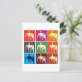 Lincoln Memorial Abstrakt Postkarte (Stehend Vorderseite)