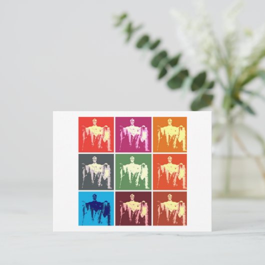 Lincoln Memorial Abstrakt Postkarte (Stehend Vorderseite)