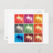 Lincoln Memorial Abstrakt Postkarte (Vorne/Hinten)