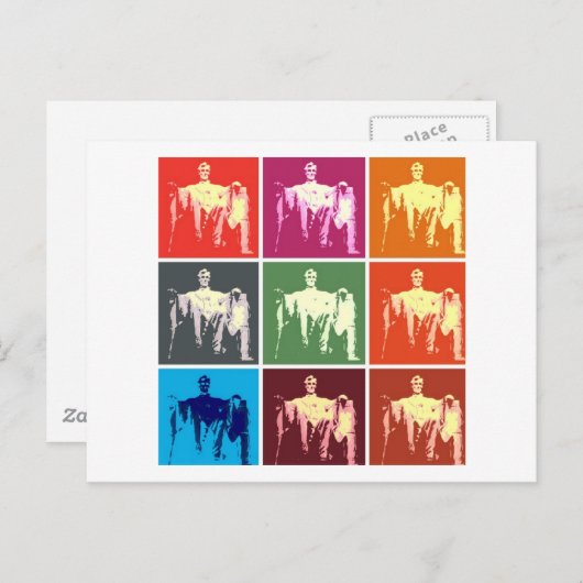 Lincoln Memorial Abstrakt Postkarte (Vorne/Hinten)