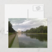 Lincoln Memorial and Reflecting Pool Postkarte (Vorne/Hinten)
