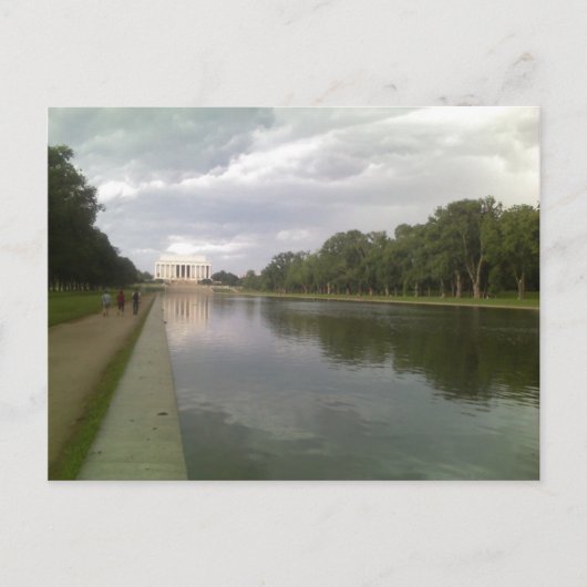 Lincoln Memorial and Reflecting Pool Postkarte (Vorderseite)