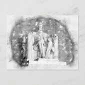 Lincoln Memorial Aqucolor Postkarte (Vorderseite)
