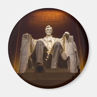 Lincoln Memorial At Night - Washington D.C. Magnet