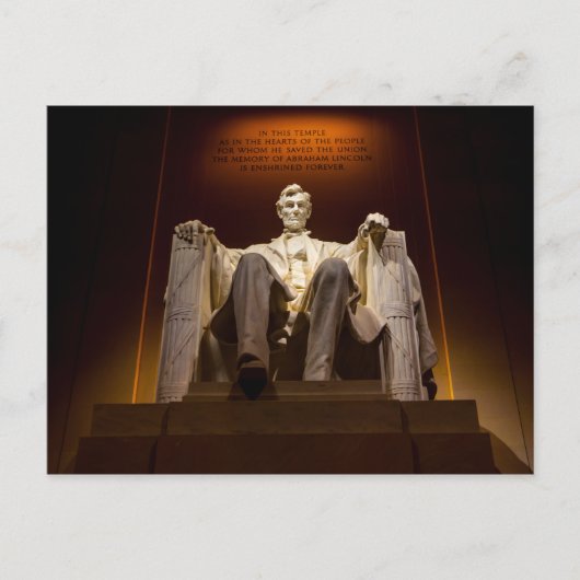 Lincoln Memorial At Night - Washington D.C. Postkarte (Vorderseite)