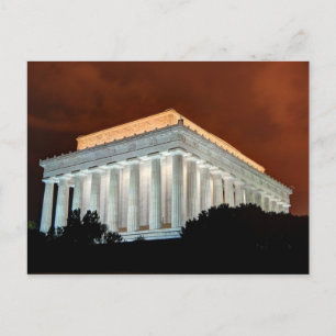 Lincoln Memorial at Night - Washington DC Postkarte