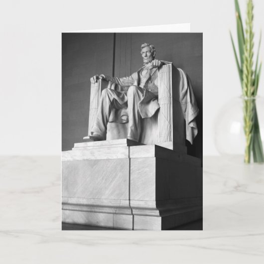 Lincoln Memorial B&W Gruß-Karte Karte (Vorderseite)