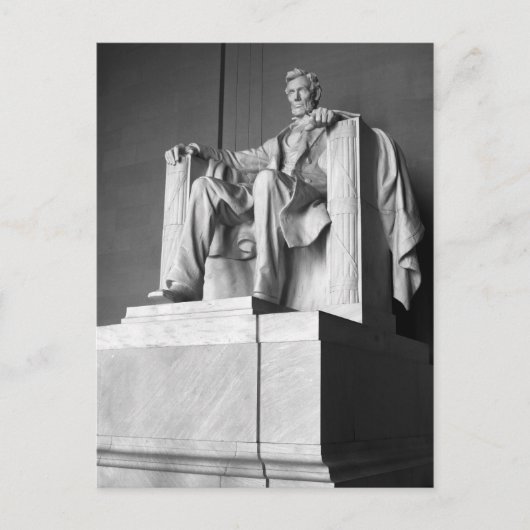 Lincoln Memorial B&W Gruß Postkarte (Vorderseite)