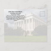 Lincoln Memorial feiert 250 Postkarte (Rückseite)