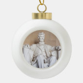 Lincoln Memorial Keramik Kugel-Ornament (Vorderseite)