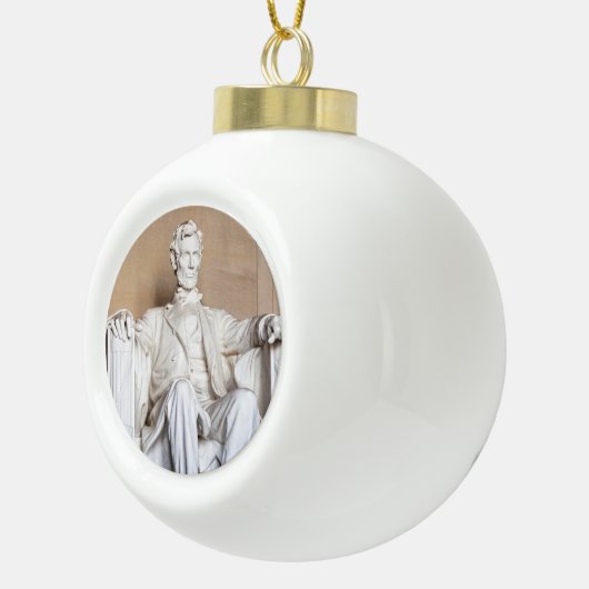 Lincoln Memorial Keramik Kugel-Ornament (Rechts)