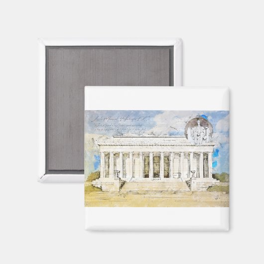 Lincoln Memorial Magnet (Vorderseite/Rückseite)