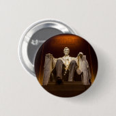 Lincoln Memorial nachts - Washington DC Button (Vorne & Hinten)