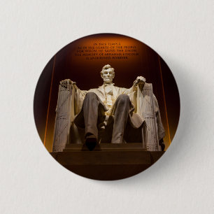 Lincoln Memorial nachts - Washington DC Button