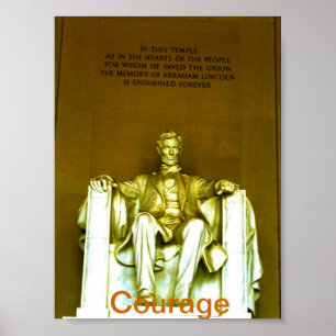 Lincoln Memorial Plakat .motivational