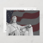 Lincoln Memorial Postcard Postkarte (Vorne/Hinten)