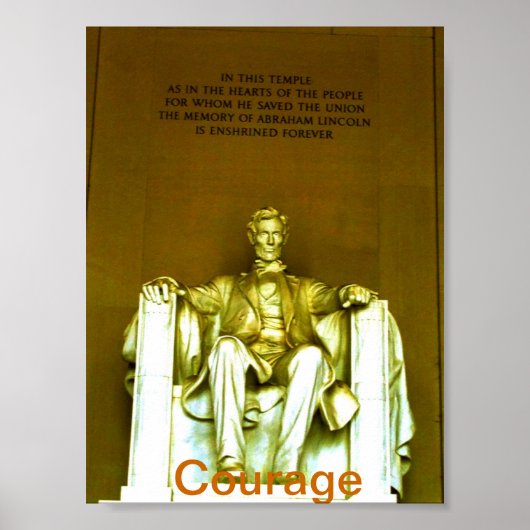 Lincoln Memorial Poster .motivierend (Vorne)