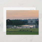 Lincoln Memorial Postkarte (Vorne/Hinten)