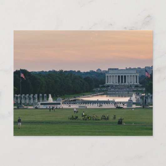 Lincoln Memorial Postkarte (Vorderseite)