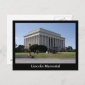 Lincoln Memorial Postkarte (Vorne/Hinten)