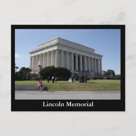Lincoln Memorial Postkarte (Vorderseite)