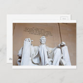 Lincoln Memorial Postkarte (Vorne/Hinten)