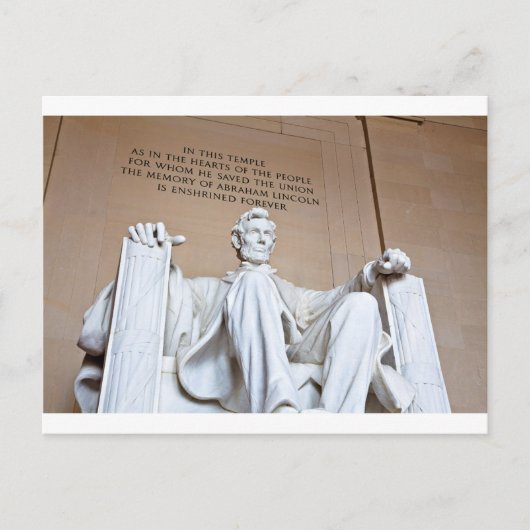Lincoln Memorial Postkarte (Vorderseite)
